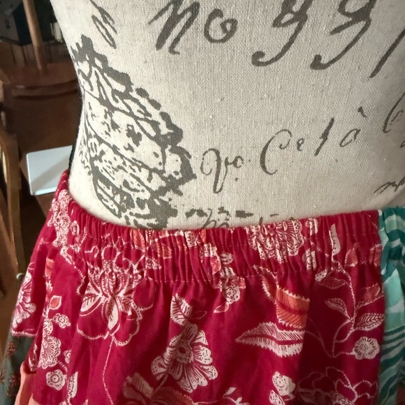 Colorful Patchwork Maxi Skirt Handmade New - Picture 7 of 7